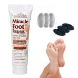 Replacement Blades with Emery Pads, 3 Pack and Miracle Foot Repair Cream