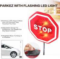 PARKEZ Luminated LED Flashing Stop Sign for Garage Parkin