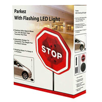 PARKEZ Luminated LED Flashing Stop Sign for Garage Parkin