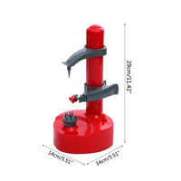 Rapid Peeler - One Touch Electric Action for Effortless Peeling (Red)