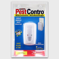 PestContro Ultrasonic with Floor Light - White