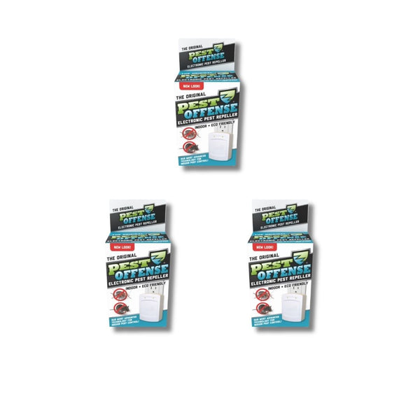 Pest Offense Electronic Pest Repeller - 3 Pack