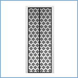 Eternal Lifestyle Hands Free Mesh Door - Floral Design - Black