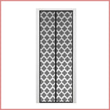 Eternal Lifestyle Hands Free Mesh Door - Floral Design - Black
