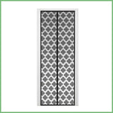 Eternal Lifestyle Hands Free Mesh Door - Floral Design - Black