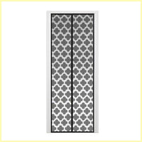 Eternal Lifestyle Hands Free Mesh Door - Floral Design - Black