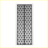 Eternal Lifestyle Hands Free Mesh Door - Floral Design - Black