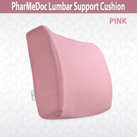 PharMeDoc Lumbar Support Cushion- PINK