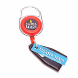 Premium Lighter Leash Retractable Lighter Holder - Assorted Colors - 10 Pack