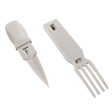 4-in-1 Snapatite+ Utensil Set - Spoon, Knife, Fork, Bottle Opener (Light Grey)