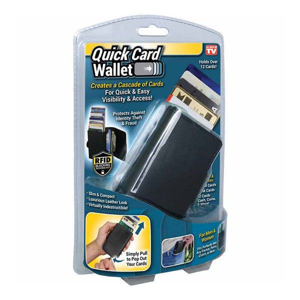 Quick Card Wallet - Protects Against Identity Theft & Fraud