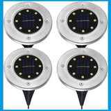 Radiant Pathways Wireless Solar-Powered Pathway Lights – Set of 4