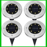 Radiant Pathways Wireless Solar-Powered Pathway Lights – Set of 4