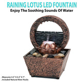 Raining Lotus LED Fountain