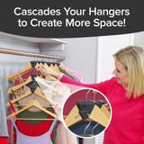 Ruby Space Triangles, 72-Pc Hanger Hooks, Black