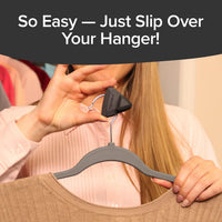 Ruby Space Triangles, 72-Pc Hanger Hooks, Black