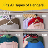 Ruby Space Triangles, 72-Pc Hanger Hooks, Black