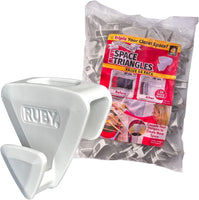 Ruby Space Triangles, 108-Pc Hanger Hooks, White