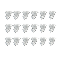Ruby Space Triangles, 18-Pc Hanger Hooks, White