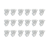 Ruby Space Triangles, 18-Pc Hanger Hooks, White