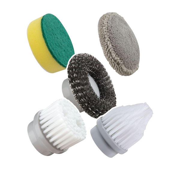 Horsepower Scrubber 5-Pack Premium Replacement Heads for Electric Spin Scrubber