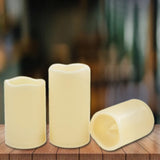 Color-Changing Flameless Candles (Set of 3) with Remote Control