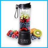 Handy Gourmet RevMix Platinum for Smoothies & Shakes On The Go, 12 oz. (Black)