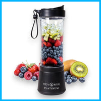 Handy Gourmet RevMix Platinum for Smoothies & Shakes On The Go, 12 oz. (White)