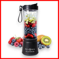 Handy Gourmet RevMix Platinum for Smoothies & Shakes On The Go, 12 oz. (White)