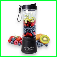 Handy Gourmet RevMix Platinum for Smoothies & Shakes On The Go, 12 oz. (White)