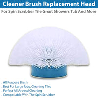 Cleaner Brush Replacement Head For Spin Scrubber Tile Grout Showers Tub
