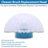 Cleaner Brush Replacement Head For Spin Scrubber Tile Grout Showers Tub