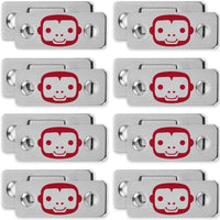 RUBY Monkey Magnets - Cabinet and Drawer Magnet Sets - 8 Sets