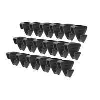 Ruby Space Triangles, 72-Pc Hanger Hooks, Black