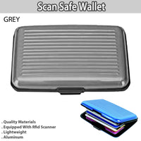 Scan Safe Wallet - Ultimate Protection Against Identity Theft (Grey)