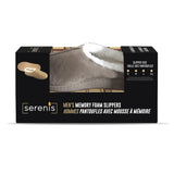 Serenis Men's Memory Foam Slippers, Taupe- Medium (8-9)