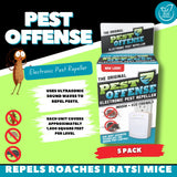 Pest Offense Electronic Pest Repeller - 5 Pack
