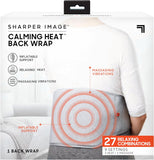 Sharper Image Calming Heat Back Wrap - Heated Lumbar Belt