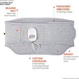 Sharper Image Calming Heat Back Wrap - Heated Lumbar Belt