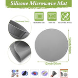 Silicone Microwave Spill Mat: 11.75-Inch - Two Pack