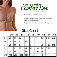 Miracle Bamboo Comfort Bra Deluxe - Set of 2 - XL (40-43")
