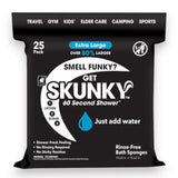 Skunky XL No-Rinse Bathing Wipes – Fast & Easy Shower-Free Cleaning, 25 Count