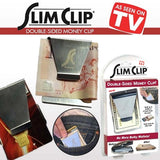 Slim Clip - Double Sided Money Clip! ( Black Chrome)