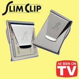 Slim Clip Metal Money Clip Holder - Stainless Steel Bill & Card Organizer