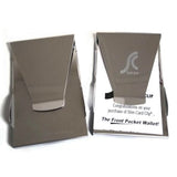 Slim Clip - Double Sided Money Clip with Slim Light Keychain - 2 Pack