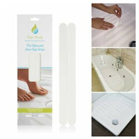 Ultimate Anti-Slip Grip: Self-Adhesive Safety Stickers - 8 White Strips