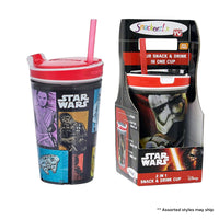 Snackeez Jr. 2-in-1 Snack & Drink Cup (Assorted Designs) 2 Pack