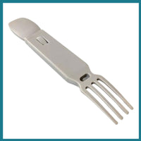 4-in-1 Snapatite+ Utensil Set - Spoon, Knife, Fork, Bottle Opener (Light Grey)