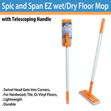 Spic and Span EZ Wet/Dry Floor Mop with Telescoping Handle