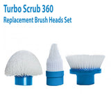 Turbo Scrub 360 Replacement Brush Heads – 3-Pack for Versatile Cleaning